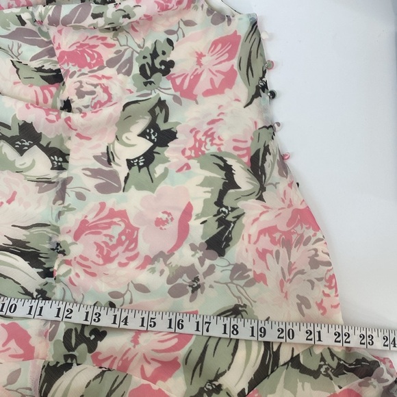 Lauren Ralph Lauren Ball Gown Whimsical Flower Garden Tiered Sleeveless 12 NWT - Picture 9 of 12